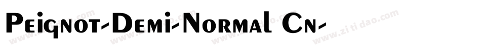 Peignot-Demi-Normal Cn字体转换